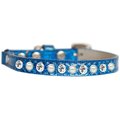 Mirage Pet Products Pearl & Clear Jewel Ice Cream Cat Safety CollarBlue Size 14 625-10 BL14